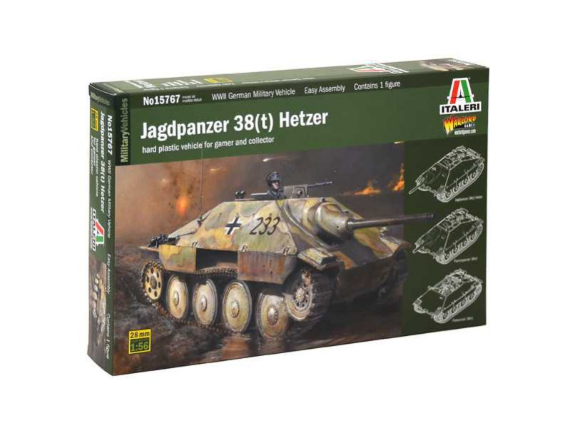 Jagdpanzer 38(t) Hetzer (1:56) Italeri 15767 - Jagdpanzer 38(t) Hetzer