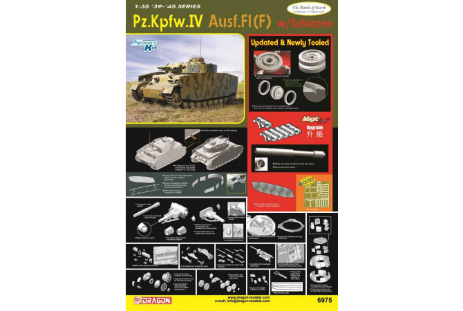 Pz.IV Ausf.F1(F) w/SCHURZEN (1:35) Dragon 6975