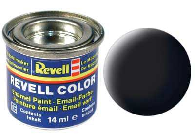 Barva Revell emailová - 32108: matná černá (black mat) - Barva Revell emailová - 32108: matná černá (black mat)