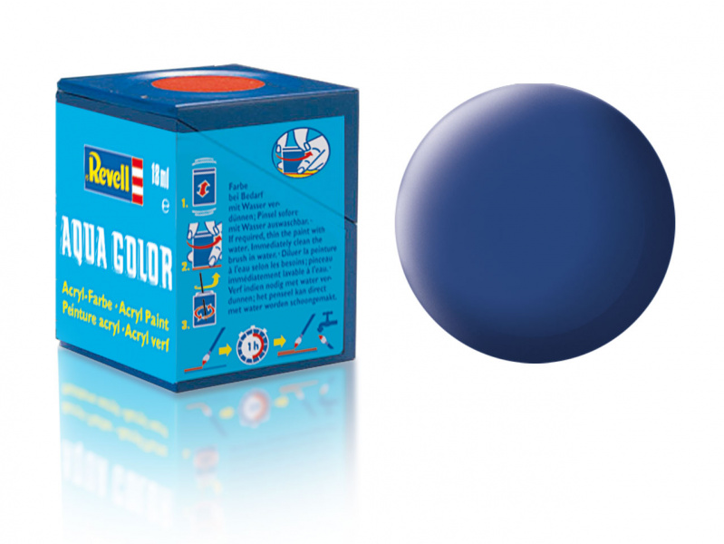 Barva Revell akrylová - 36156: matná modrá (blue mat) - Barva Revell akrylová - 36156: matná modrá (blue mat)