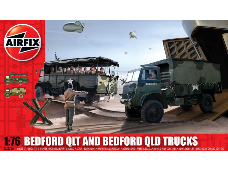 Bedford QLD/QLT Trucks (1:76) Airfix A03306 - Bedford QLD/QLT Trucks