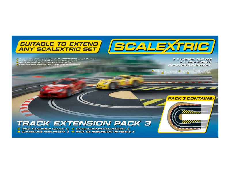 Rozšíření trati SCALEXTRIC C8512 - Track Extension Pack 3 - Hairpin Curve Scalextric C8512 - Rozšíření trati SCALEXTRIC C8512 - Track Extension Pack 3 - Hairpin Curve