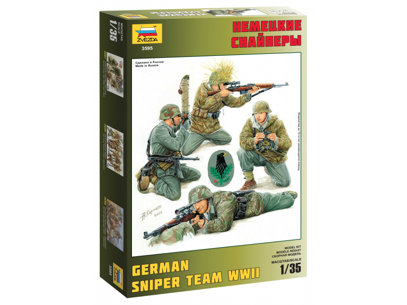 German Sniper Team (1:35) Zvezda 3595 - German Sniper Team