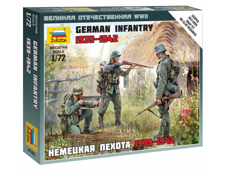 German Infantry East Front 1941 (1:72) Zvezda 6105 - German Infantry East Front 1941