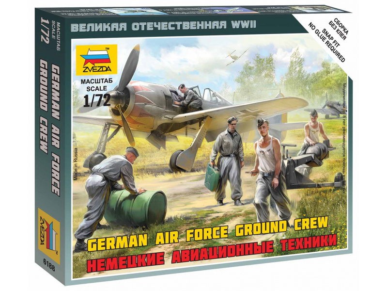 German airforce ground crew (1:72) Zvezda 6188 - German airforce ground crew