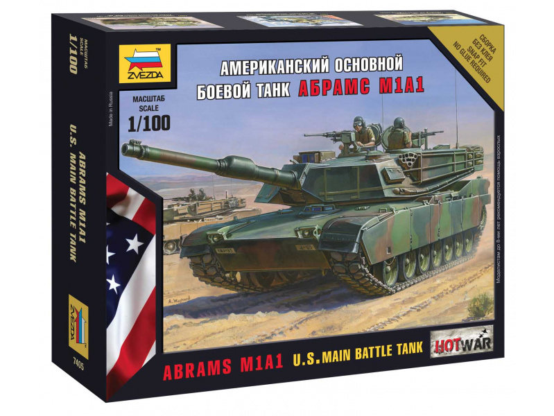 Abrams M1 A1 (1:100) Zvezda 7405 - Abrams M1 A1