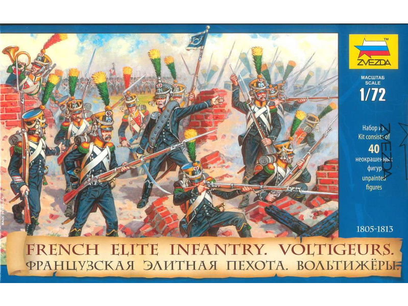 French Elite Infantry Voltigeurs (re-release) (1:72) Zvezda 8042 - French Elite Infantry Voltigeurs (re-release)