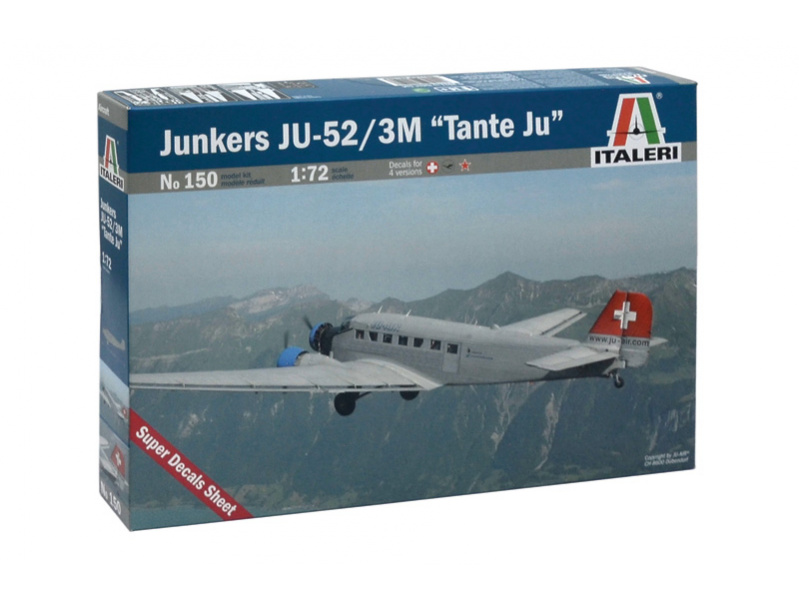 JUNKERS JU-52 3/m "TANTE JU" (1:72) Italeri 0150 - JUNKERS JU-52 3/m "TANTE JU"