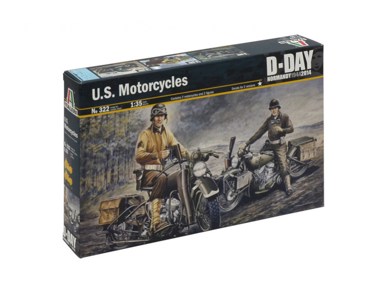 U.S. MOTORCYCLES WW2 (1:35) Italeri 0322 - U.S. MOTORCYCLES WW2