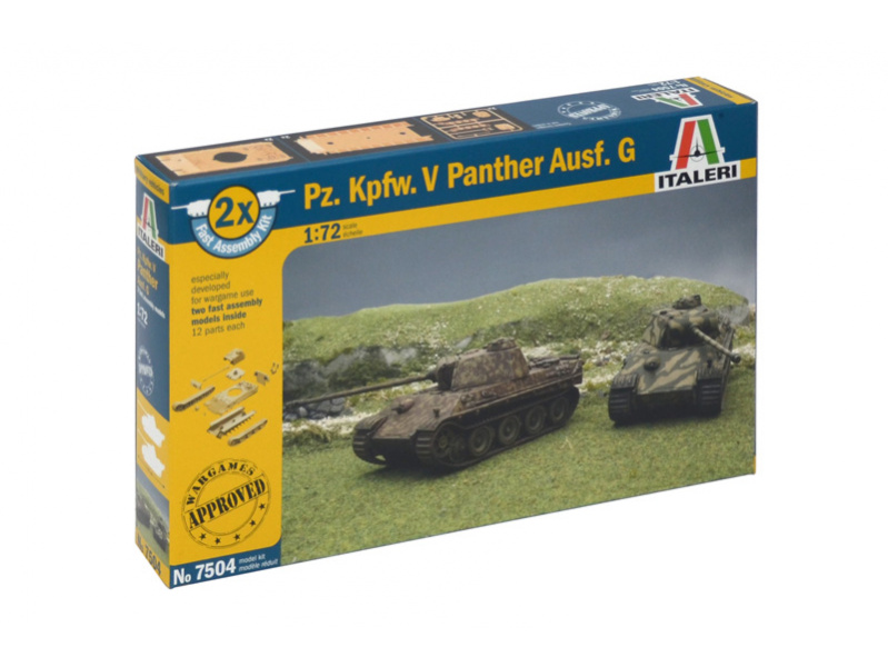 Pz.Kpfw.V PANTHER Ausf.G (1:72) Italeri 7504 - Pz.Kpfw.V PANTHER Ausf.G
