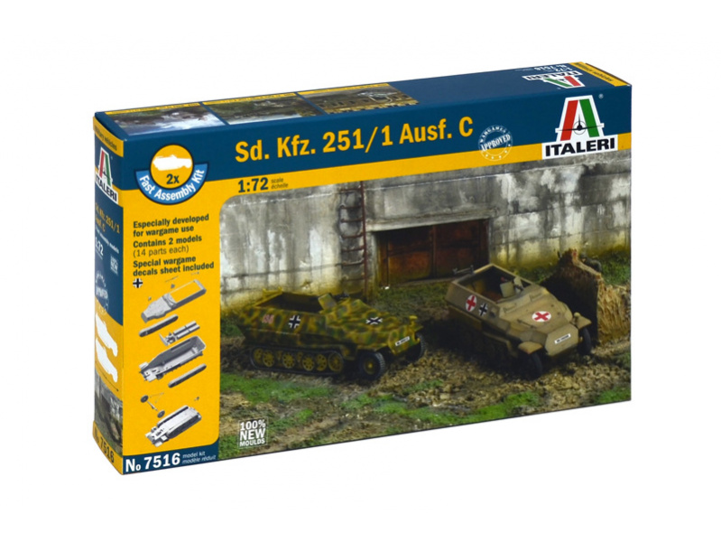 Sd.Kfz.251/1 Ausf.C (1:72) Italeri 7516 - Sd.Kfz.251/1 Ausf.C