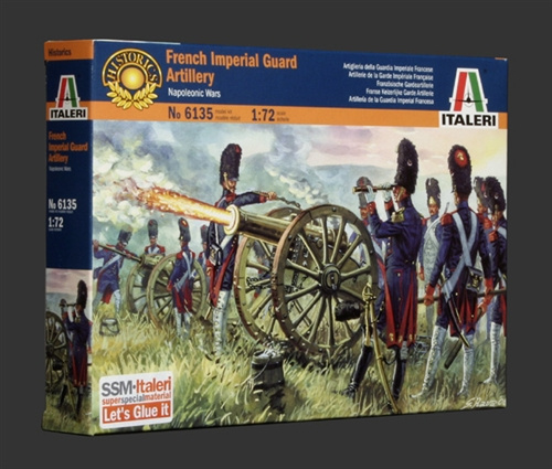 FRENCH IMPERIAL GUARD ARTILLERY (NAP. WARS) (1:72) Italeri 6135 - FRENCH IMPERIAL GUARD ARTILLERY (NAP. WARS)