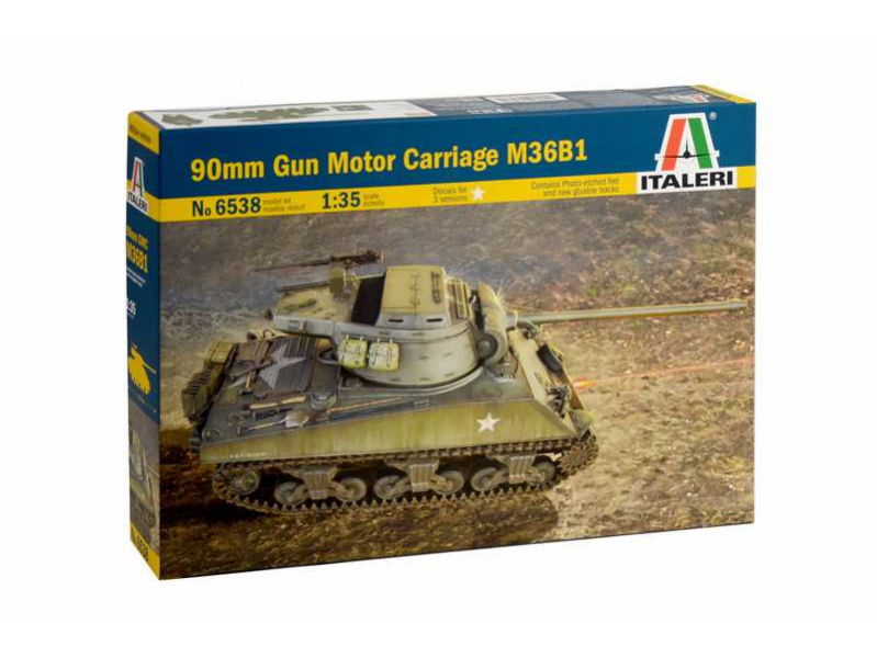 90mm Gun Motor Carriage M36B1 (1:35) Italeri 6538 - 90mm Gun Motor Carriage M36B1