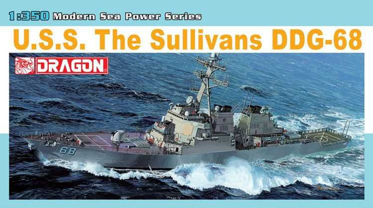U.S.S. THE SULLIVANS DDG-68, ARLEIGHT BURKE CLASS (1:350) Dragon 1033 - U.S.S. THE SULLIVANS DDG-68, ARLEIGHT BURKE CLASS