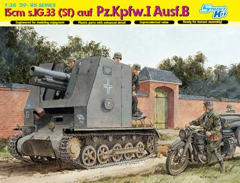 15cm s.IG.33 (Sf) AUF Pz.Kpfw.I Ausf.B (SMART KIT) (1:35) Dragon 6259 - 15cm s.IG.33 (Sf) AUF Pz.Kpfw.I Ausf.B (SMART KIT)