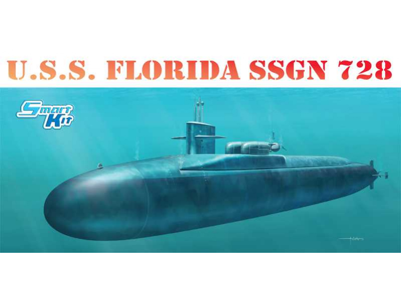 U.S.S.FLORIDA SSGN 728 (1:350) Dragon 1056 - U.S.S.FLORIDA SSGN 728
