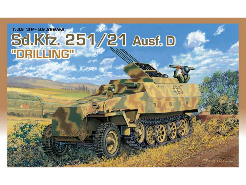 Sd.Kfz.251/21 Ausf.D DRILLING (1:35) Dragon 6217 - Sd.Kfz.251/21 Ausf.D DRILLING