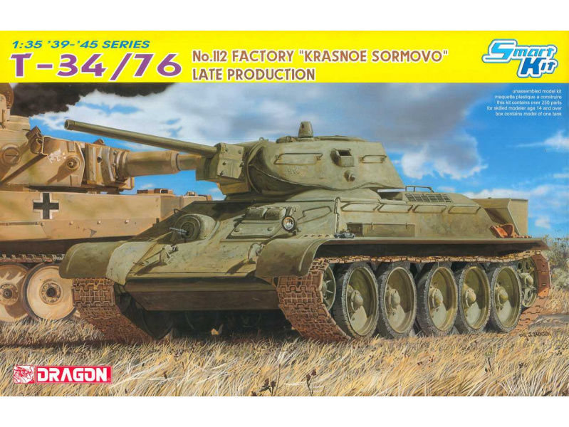 T-34/76 No.112 FACTORY "KRASNOE SORMOVO" LATE PRODUCTION (SMART KIT) (1:35) Dragon 6479 - T-34/76 No.112 FACTORY "KRASNOE SORMOVO" LATE PRODUCTION (SMART KIT)