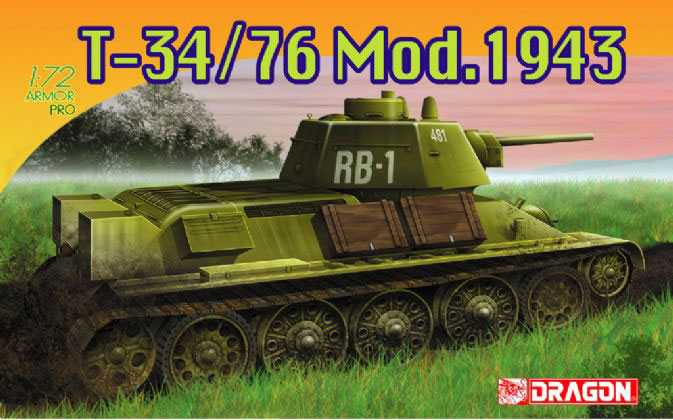 T-34/76 Mod.1943 (1:72) Dragon 7277 - T-34/76 Mod.1943