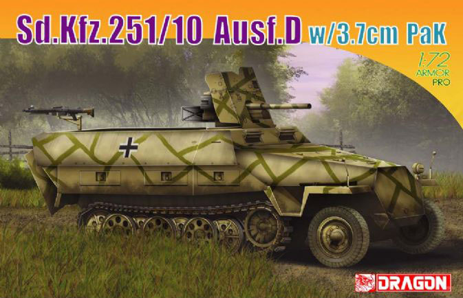 Sd.Kfz.251/10 Ausf.D w/3.7cm PaK (1:72) Dragon 7280 - Sd.Kfz.251/10 Ausf.D w/3.7cm PaK