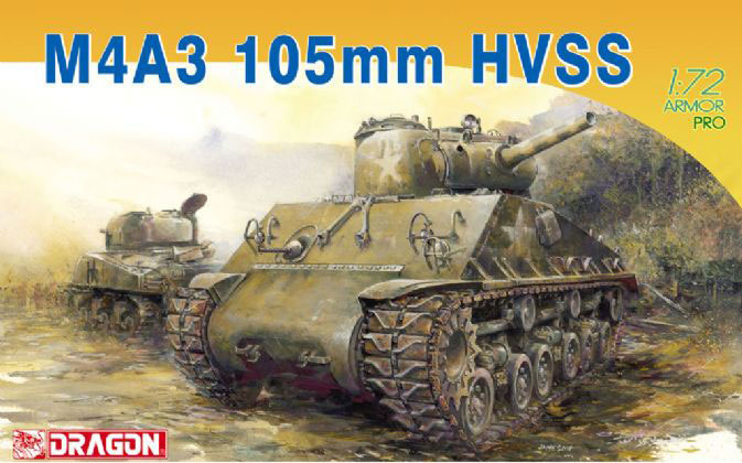 M4A3 105mm HVSS (1:72) Dragon 7313 - M4A3 105mm HVSS