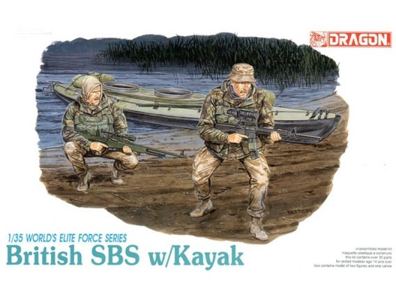 BRITISH SBS w/KAYAK (1:35) Dragon 3023 - BRITISH SBS w/KAYAK