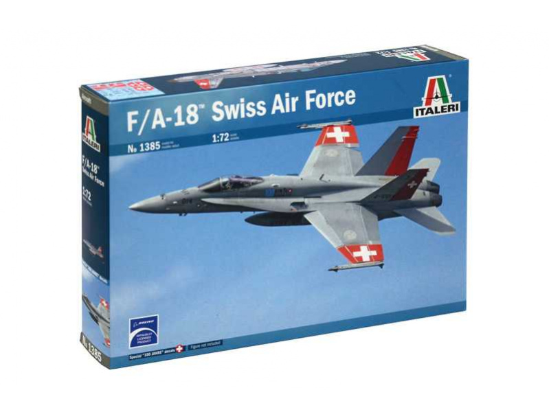 Model Kit letadlo 1385 – F/A 18 SWISS AIR FORCE (1:72)(1:72) Italeri 1385 - Model Kit letadlo 1385 – F/A 18 SWISS AIR FORCE (1:72)