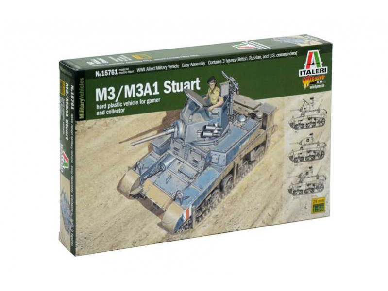 M3/M3A1 Stuart (1:56) Italeri 15761 - M3/M3A1 Stuart