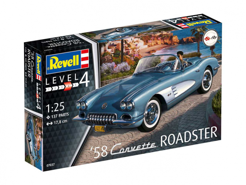 '58 Corvette Roadster (1:25) Revell 07037 - '58 Corvette Roadster