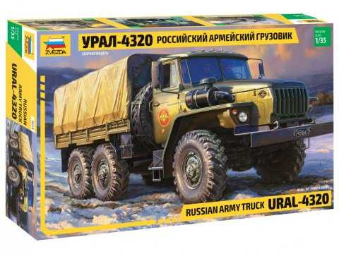 RUSSIAN ARMY TRUCK URAL4320 (1:35) Zvezda 3654 - RUSSIAN ARMY TRUCK URAL4320