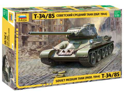 Soviet Medium Tank T-34/85 (1:35) Zvezda 3687 - Soviet Medium Tank T-34/85