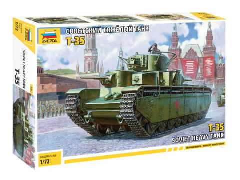 Soviet Heavy Tank T-35 (1:72) Zvezda 5061 - Soviet Heavy Tank T-35