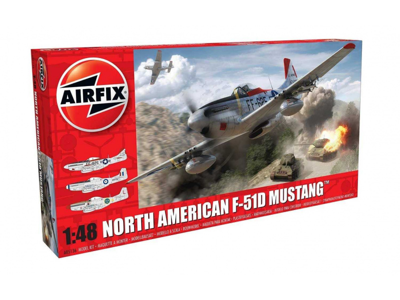 North American F-51D Mustang (1:48) Airfix A05136 - North American F-51D Mustang