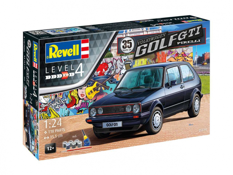 35 Years VW Golf 1 GTi Pirelli (1:24) Revell 05694 - 35 Years VW Golf 1 GTi Pirelli
