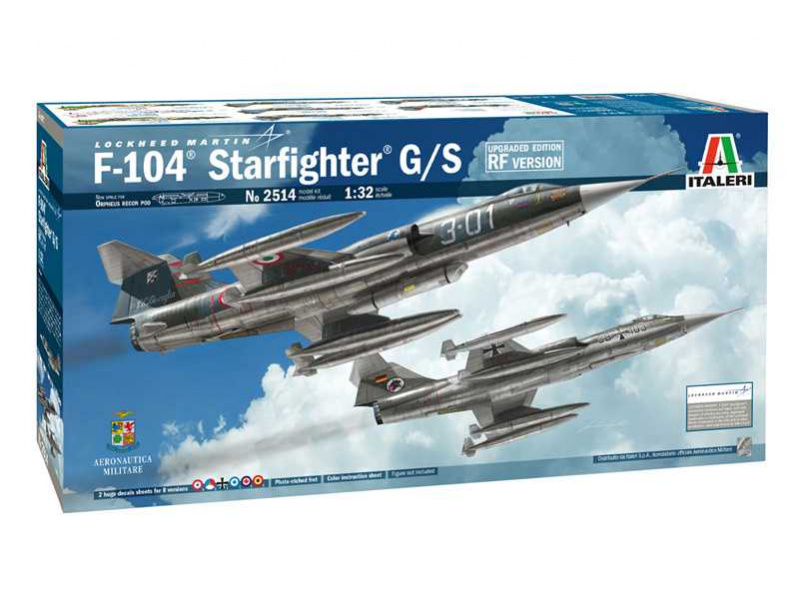 F-104 STARFIGHTER G/S - Upgraded Edition RF version (1:32) Italeri 2514 - F-104 STARFIGHTER G/S - Upgraded Edition RF version