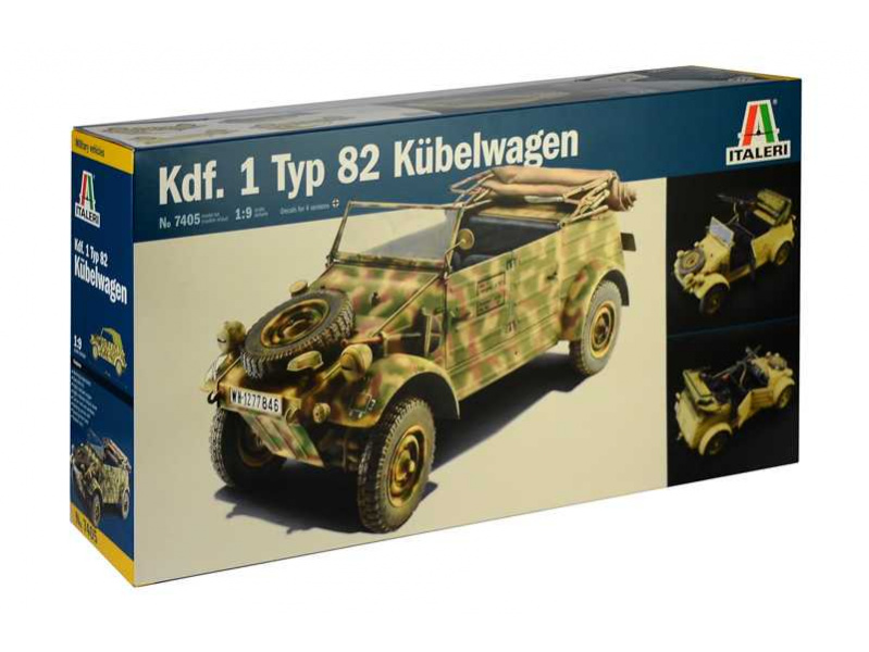 Kdf.1 Typ 82 Kübelwagen (1:9) Italeri 7405 - Kdf.1 Typ 82 Kübelwagen
