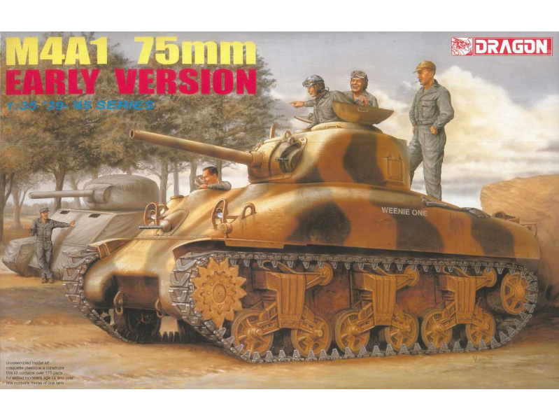 M4A1 75mm EARLY VERSION (1:35) Dragon 6048 - M4A1 75mm EARLY VERSION