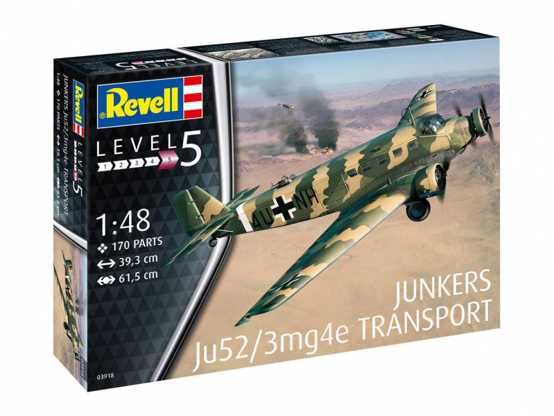Junkers Ju52/3m Transport (1:48) Revell 03918 - Junkers Ju52/3m Transport