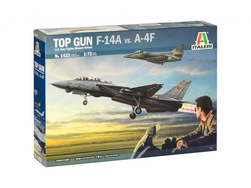 TOP GUN F-14A vs A-4F (1:72) Italeri 1422 - TOP GUN F-14A vs A-4F