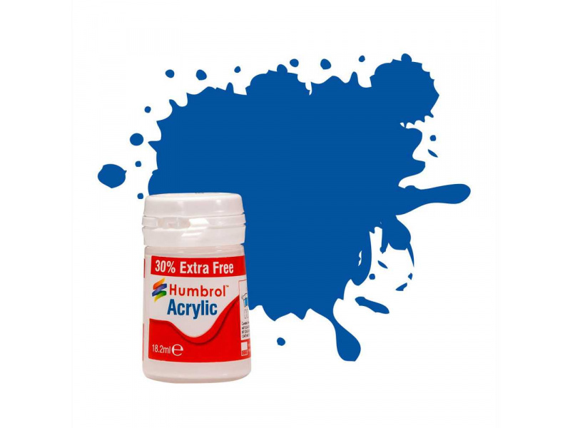 Humbrol barva akryl AB0014EP - No 14 French Blue - Gloss (+ 30% navíc zdarma) - Humbrol barva akryl AB0014EP - No 14 French Blue - Gloss (+ 30% navíc zdarma)
