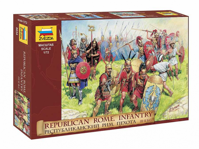 Republican Rome Infantry (RR) (1:72) Zvezda 8034 - Republican Rome Infantry (RR)