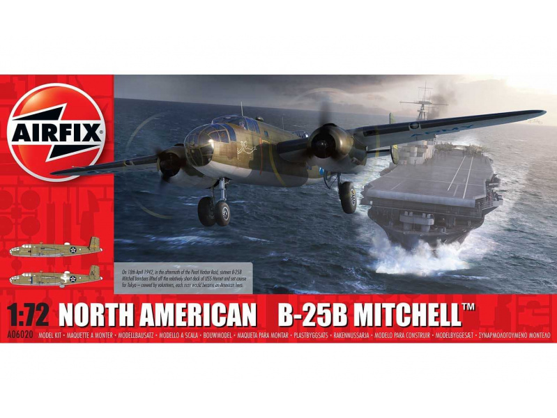 North American B25B Mitchell 'Doolittle Raid' (1:72) Airfix A06020 - North American B25B Mitchell 'Doolittle Raid'