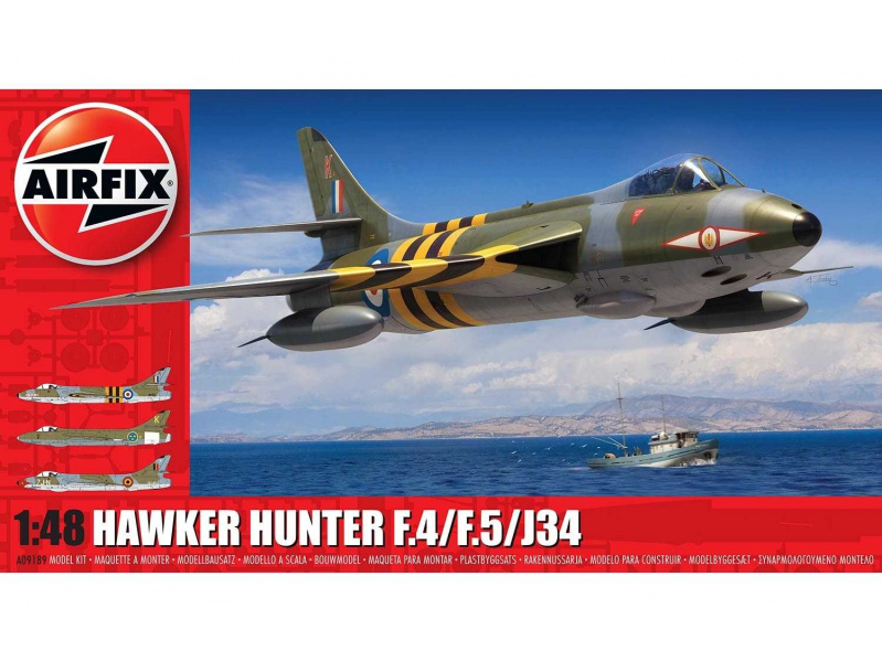 Hawker Hunter F.4/F.5/J.34 (1:48) Airfix A09189 - Hawker Hunter F.4/F.5/J.34