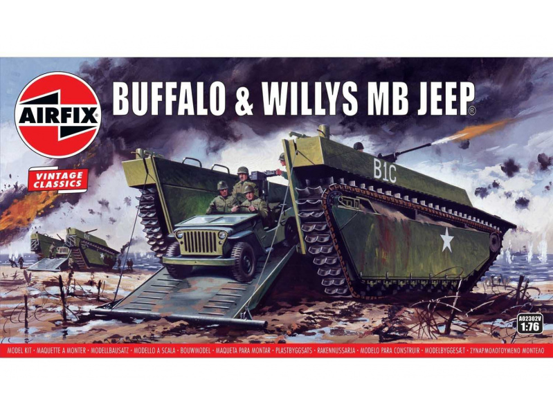 Buffalo Willys MB Jeep (1:76) Airfix A02302V - Buffalo Willys MB Jeep