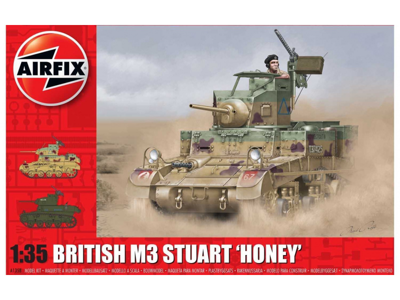 M3 Stuart, Honey (British Version) (1:35) Airfix A1358 - M3 Stuart, Honey (British Version)