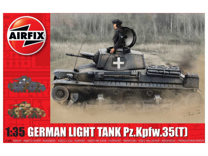German Light Tank Pz.Kpfw.35(t) (1:35) Airfix A1362 - German Light Tank Pz.Kpfw.35(t)