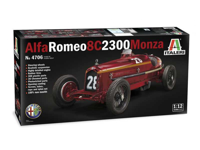 ALFA ROMEO 8C 2300 Monza (1:12) Italeri 4706 - ALFA ROMEO 8C 2300 Monza