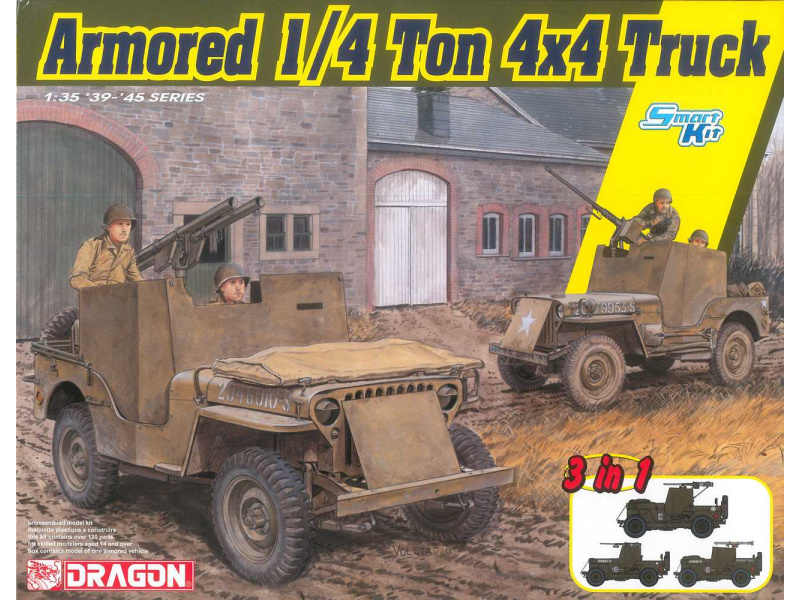 Armored 1/4-Ton 4x4 Truck 3v1 (1:35) Dragon 6727 - Armored 1/4-Ton 4x4 Truck 3v1