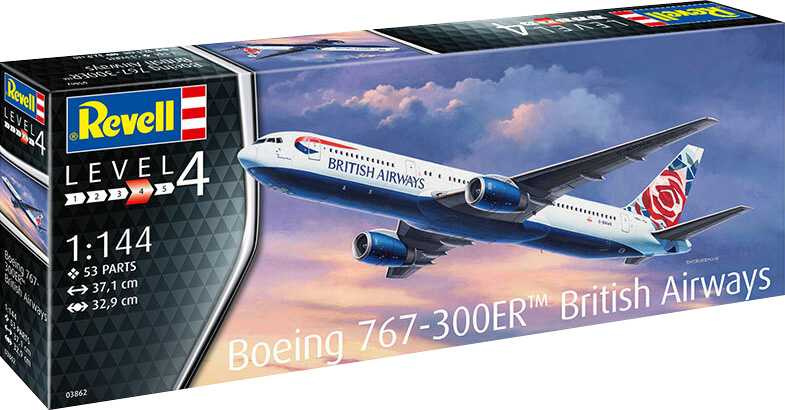 Boeing 767-300ER (British Airways Chelsea Rose) (1:144) Revell 03862 - Boeing 767-300ER (British Airways Chelsea Rose)