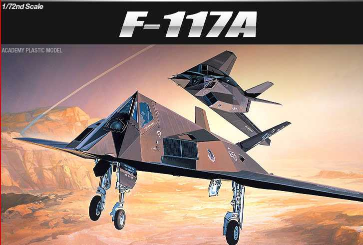F-117A STEALTH FIGHTER/BOMBER (1:72) Academy 12475 - F-117A STEALTH FIGHTER/BOMBER